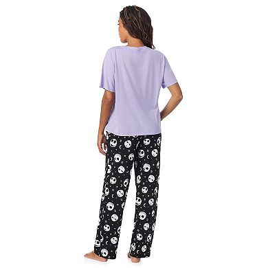 Disney's The Nightmare Before Christmas Women's Jack Skellington Boxy Pajama Top & Pajama Pants Set