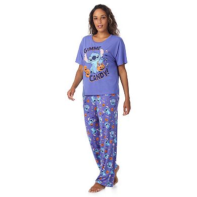 Disney's Lilo & Stitch Women's Stitch Gimme Candy Pajama Top & Pajama Bottoms Set