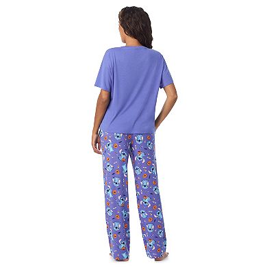 Disney's Lilo & Stitch Women's Stitch Gimme Candy Pajama Top & Pajama Bottoms Set