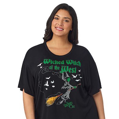 Plus Size Wizard of Oz Wicked Witch Boxy Pajama Top & Pajama Pants Set