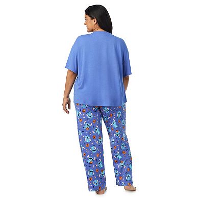 Disney's Lilo & Stitch Plus Size Stitch Gimme Candy Boxy Pajama Top & Pajama Pants Set