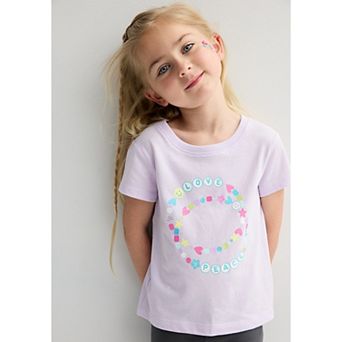 Baby & Toddler Girl Jumping Beans® Crewneck Short Sleeve Graphic Tee