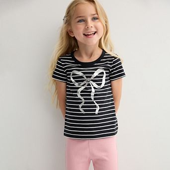 Baby & Toddler Girl Jumping Beans® Crewneck Short Sleeve Graphic Tee