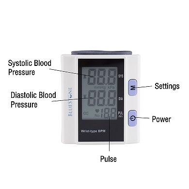 Bluestone Blood Pressure Monitor Wrist Cuff