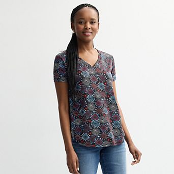 Women's Freshman 1996 Americana Printed Short Sleeve T-Shirt