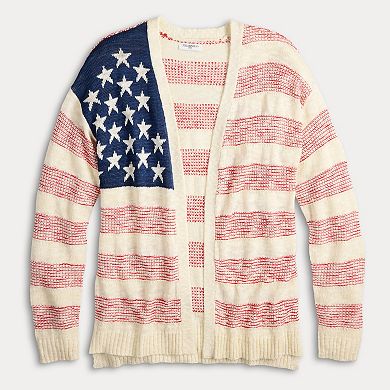 Women's Freshman 1996 Americana Flag Cardigan