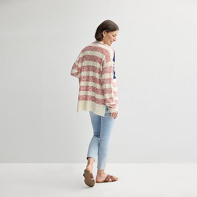 Women's Freshman 1996 Americana Flag Cardigan