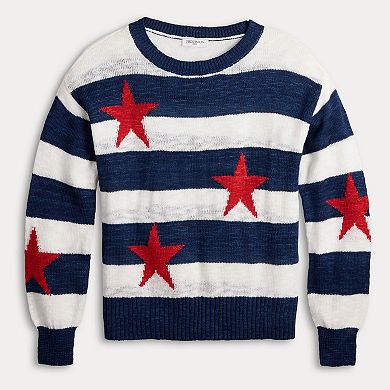 Women's Freshman 1996 Americana Striped Pullover Sweater