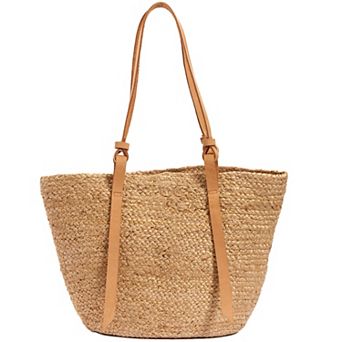 Roaman's Women's Plus Size Woven Tote Bag