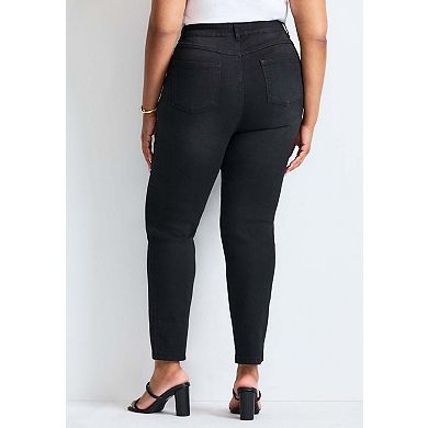 Avenue Women's Plus Size Butter Denim Straight Leg Jean
