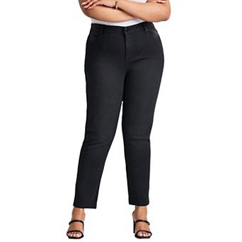 Avenue Women's Plus Size Petite Butter Denim Straight Leg Jean