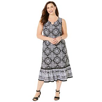 Catherines Women's Plus Size Fun & Flouncy Shift Dress