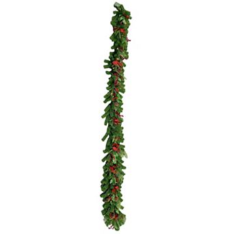 BrylaneHome 9' Pre-Lit Celeste Garland