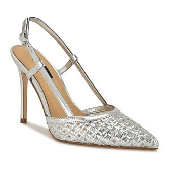 Nine West Floree Women's Slingback Pointy Toe Dress Heels