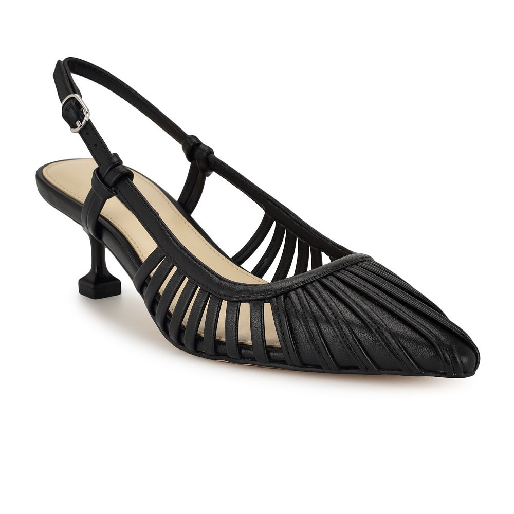 【美脚効果☆】Nine West Galant Block Heel サンダル Buy Nine West GALANTP Open Toe Block Heel Sandals In White