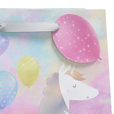 Card Factory Unicorn Balloon Gift Bag