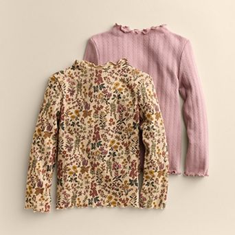 Girls 4-12 Little Co. by Lauren Conrad 2-Pack Mock Neck Top Set