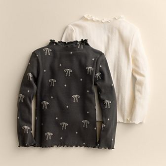 Girls 4-12 Little Co. by Lauren Conrad 2-Pack Mock Neck Top Set