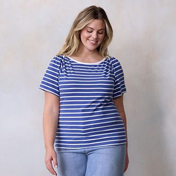 Plus Size LC Lauren Conrad Envelope Neckline T-Shirt
