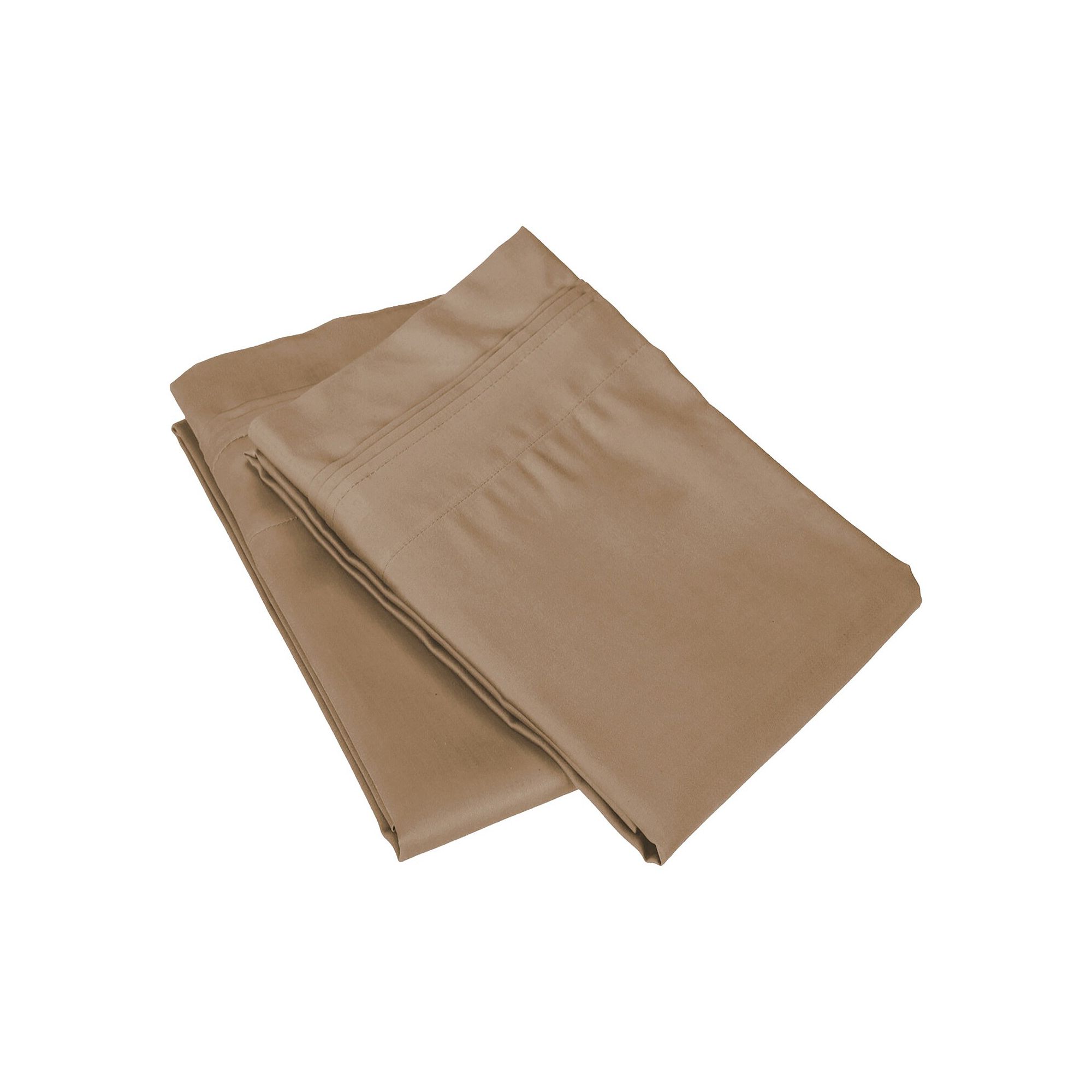 SUPERIOR Egyptian Cotton Solid 1000 Thread Count Pillowcase Set, Brown