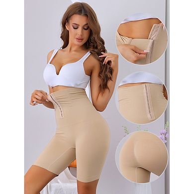 Women's Flatten Tummy High Waist Control Panties Hip Lifter Thigh Slimmers with Hooks Closure