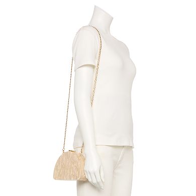 LC Lauren Conrad Noor Half Moon Clutch Bag