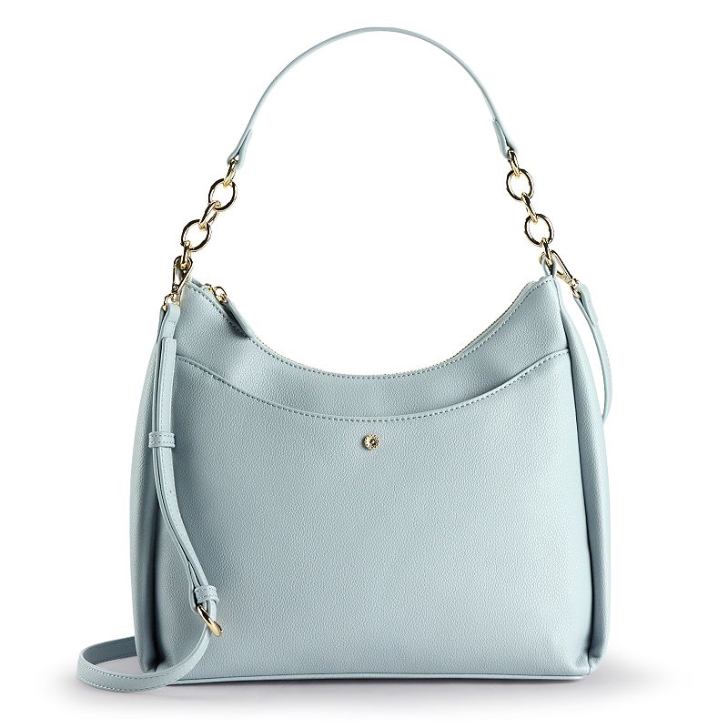LC Lauren Conrad Nia Daily Shoulder Bag, White Blue