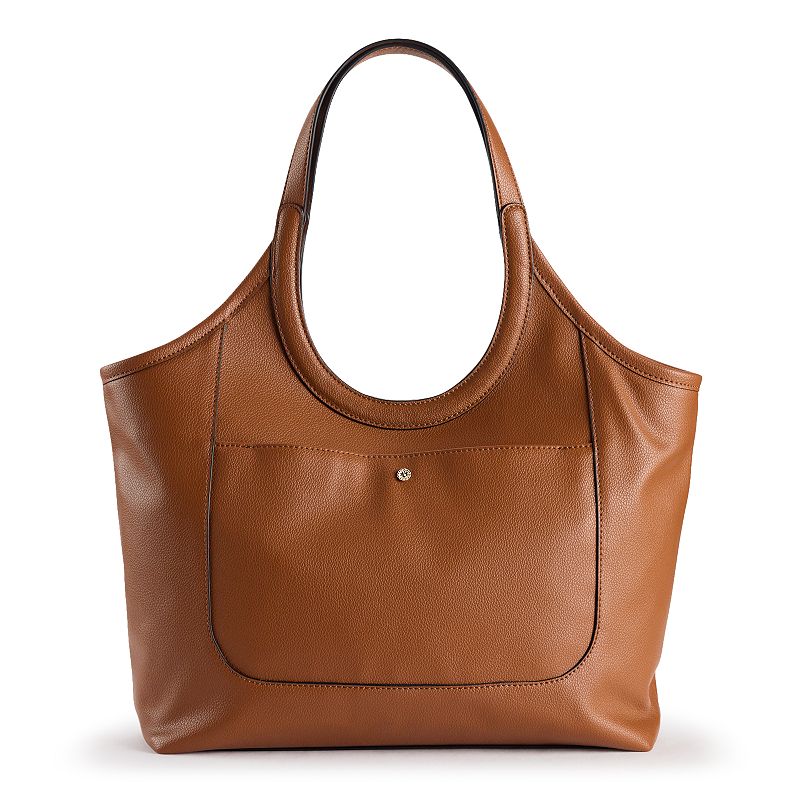 LC Lauren Conrad Lainey Daily Tote Bag, Saddle
