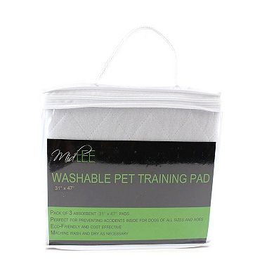 Midlee Reusable Washable Dog Training Pee Pads Pack of 3 (31" x 47")