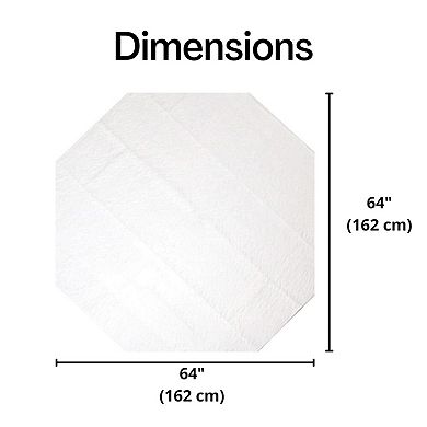Midlee Reusable Octagon Playpen Dog Pee Pad-64" x 64" Set of 2