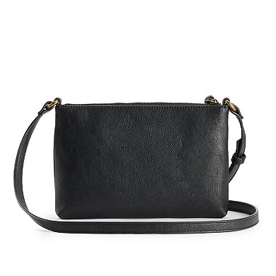 Sonoma Goods For Life® Laurie Double Zipper Crossbody Bag
