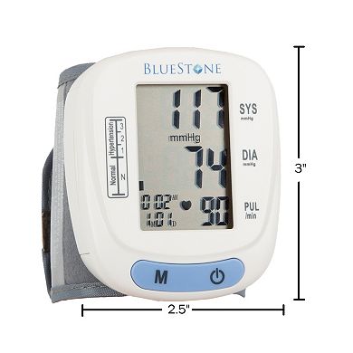 Bluestone Digital Blood Pressure and Pulse Monitor