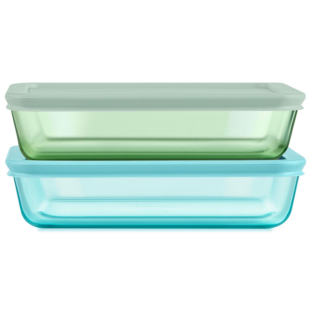 Pyrex 2-pc. Rectangle Storage Vessels with Lids