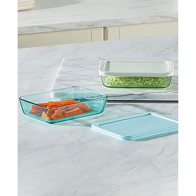 Pyrex 2-pc. Rectangle Storage Vessels with Lids