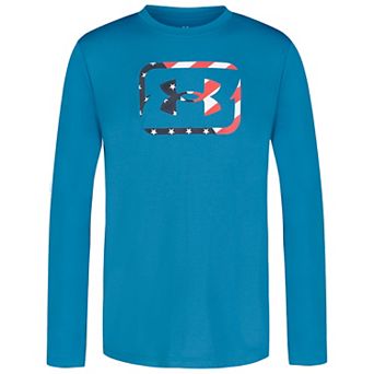 Boys 8-20 Under Armour Freedom Hooks UPF Long Sleeve Top