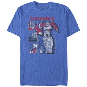 Big & Tall Transformers Optimus Prime Details Poster Graphic Tee
