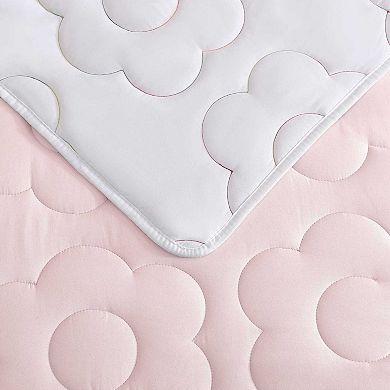 Betsey Johnson Rainbow Stitch Purple Quilt Set with Shams