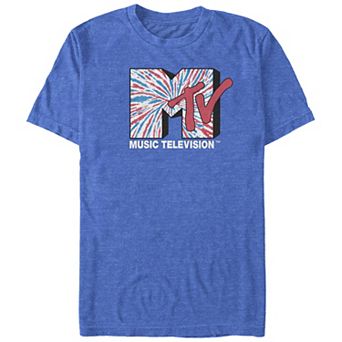 Big & Tall MTV Americana Tie Dye Print Logo Graphic Tee