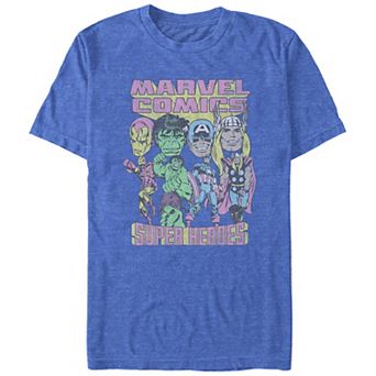 Big & Tall Marvel Comics Superheroes Graphic Tee