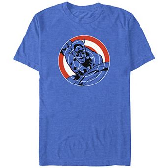 Big & Tall Marvel Captain America Shield Poster Graphic Tee