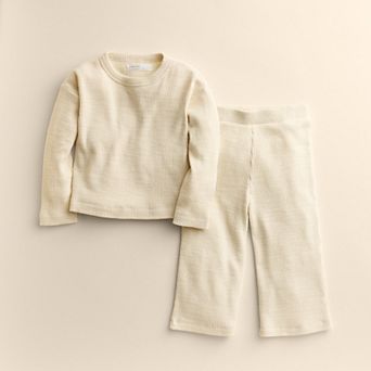 Girls 4-12 Little Co. by Lauren Conrad 2 pc Relaxed Wide Leg Pants & Pullover Top Set