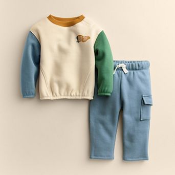 Baby Little Co. by Lauren Conrad 2 pc Seamed Crew & Pants Set