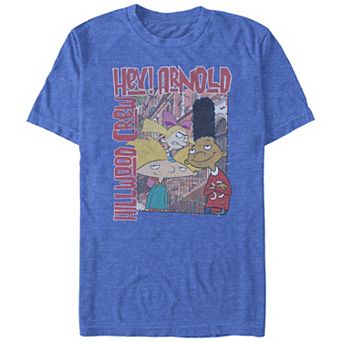 Big & Tall Hey Arnold Hillwood Cew Graphic Tee