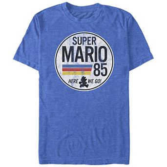 Big & Tall Super Mario Bros Est. 1985 Here We Go! Graphic Tee