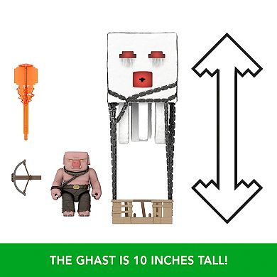 Mattel Minecraft Blast Attack Ghast Action Figure Set with Lights, Sounds & More Inspired by the Movie