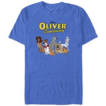 Big & Tall Oliver And Company Friends Poster Graphic Tee