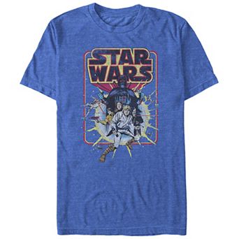 Big & Tall Star Wars Old School Poster Graphic Tee