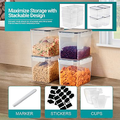 Sorbus 4 Pack (121oz/15cups) Airtight Food Storage Containers with Lids