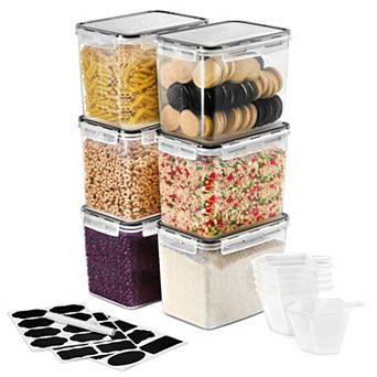 Sorbus 6 Pack (121oz/15 cup ) Airtight Food Storage Containers with Lids