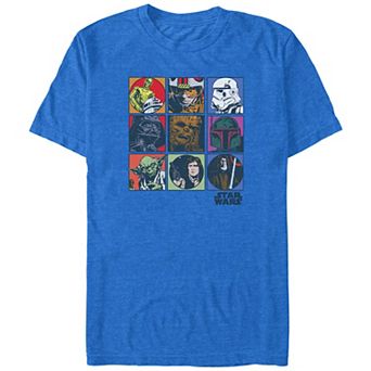 Big & Tall Star Wars Pop Art Vintage Portraits Graphic Tee